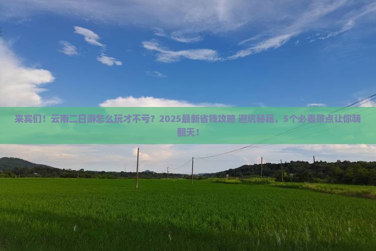 来宾去云南二日游