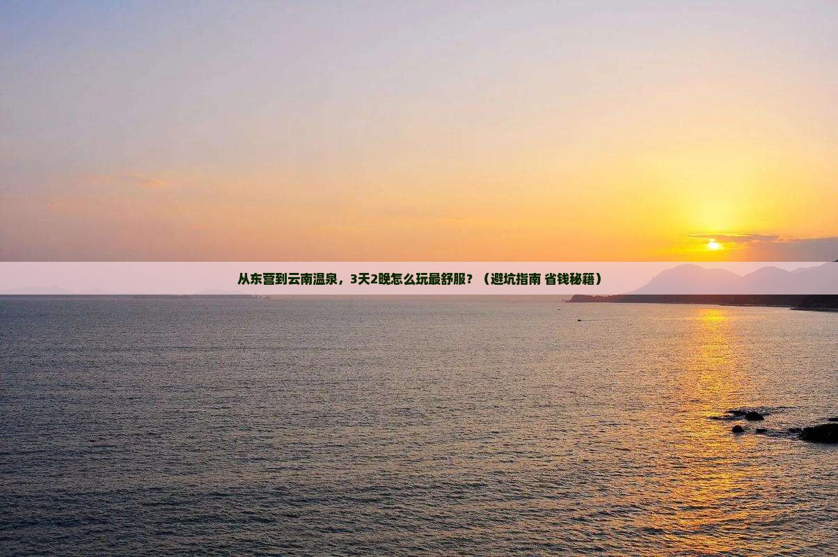 东营到云南温泉旅游
