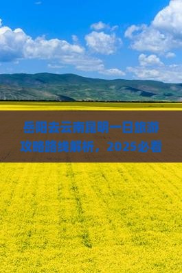 岳阳去云南昆明一日