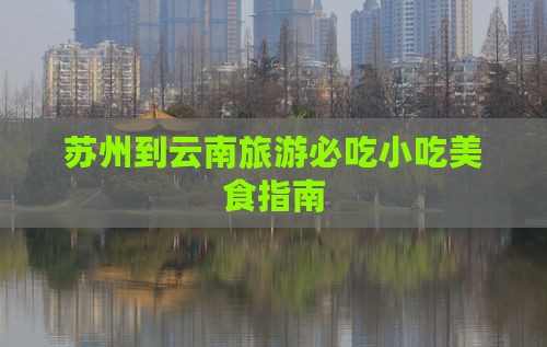 苏州到云南旅游小吃