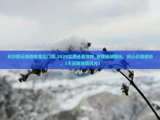 长沙到云南香格里拉门票