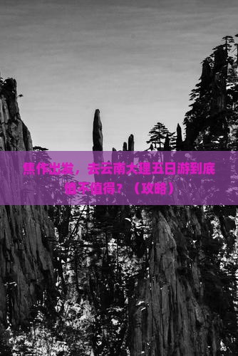 焦作到云南大理五日游