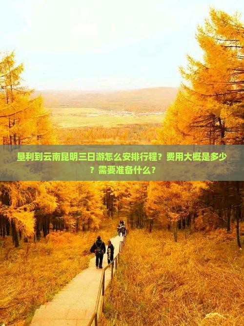 垦利到云南昆明三日游怎么安排行程？费用大概是多少？需要准备什么？