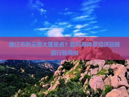 通辽市到云南大理景点？如何用种草经济玩转旅行新风尚