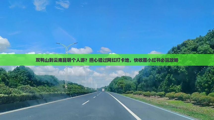 双鸭山到云南昆明个人游？担心错过网红打卡地，快收藏小红书必玩攻略