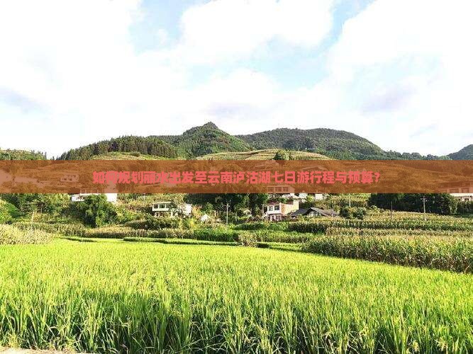 如何规划丽水出发至云南泸沽湖七日游行程与预算？