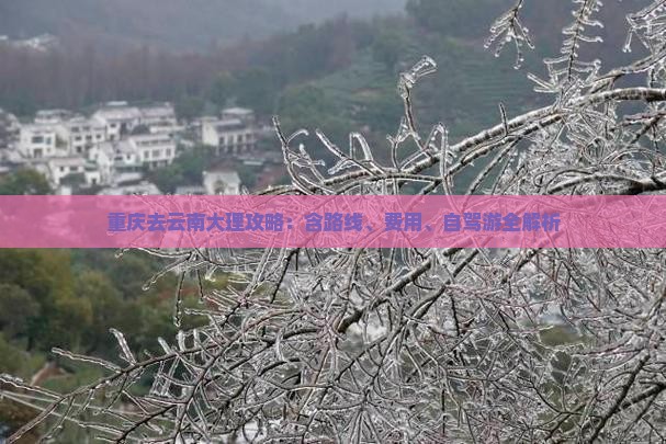 重庆去云南大理攻略：含路线、费用、自驾游全解析