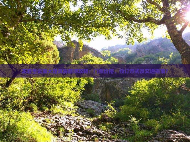 龙岩至云南大理洱海旅游攻略：门票价格、预订方式及交通指南？