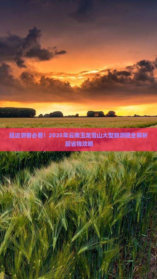 延边到云南玉龙雪山大型旅游团