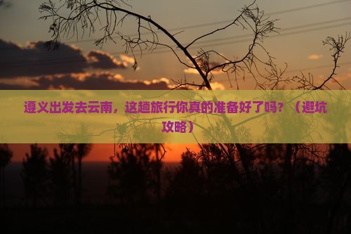 遵义去云南旅行社