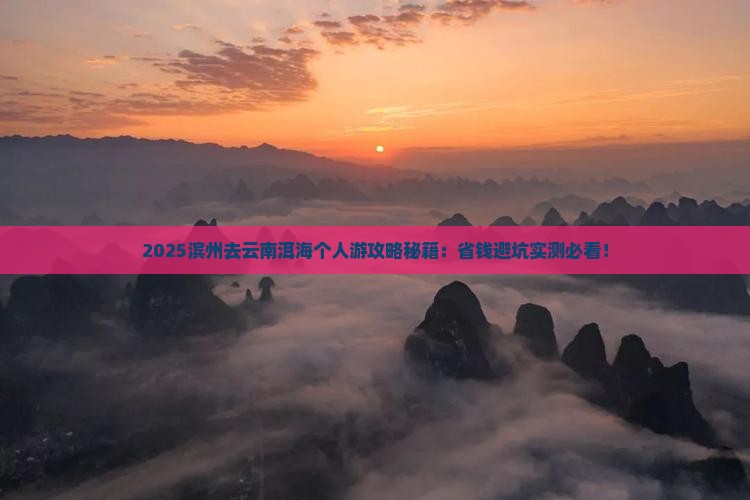 滨州去云南洱海个人游