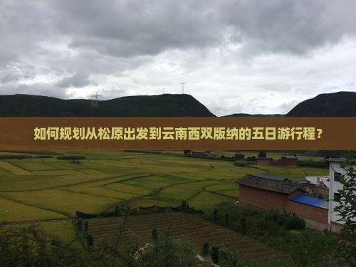 如何规划从松原出发到云南西双版纳的五日游行程？