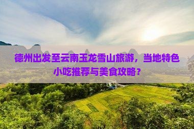 德州出发至云南玉龙雪山旅游，当地特色小吃推荐与美食攻略？