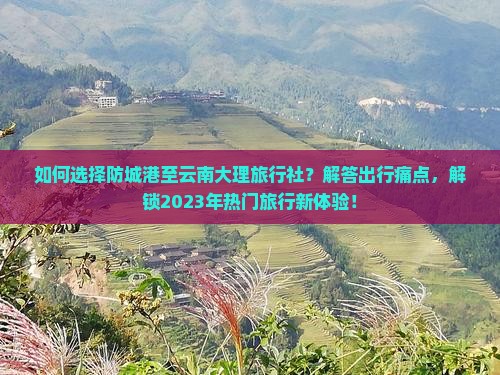 如何选择防城港至云南大理旅行社？解答出行痛点，解锁2023年热门旅行新体验！