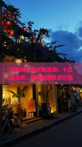 沈阳到云南古城旅游：十日游攻略、路线推荐及报价团信息
