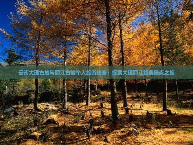 云南大理古城与丽江古城个人旅游攻略：探索大理丽江经典景点之旅