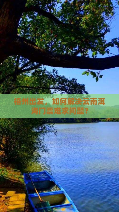 梧州出发，如何解决云南洱海门票难求问题？