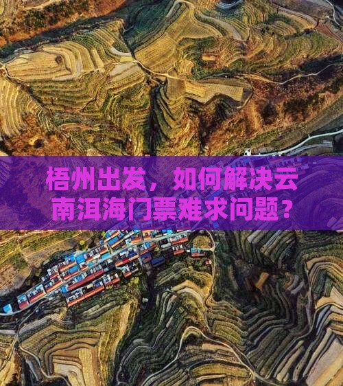 梧州出发，如何解决云南洱海门票难求问题？