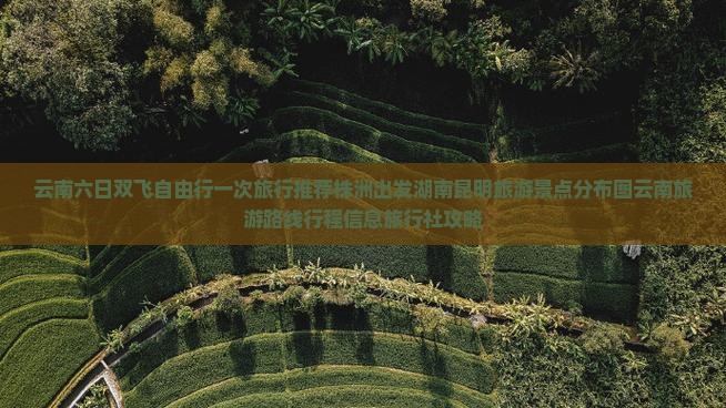 云南六日双飞自由行一次旅行推荐株洲出发湖南昆明旅游景点分布图云南旅游路线行程信息旅行社攻略