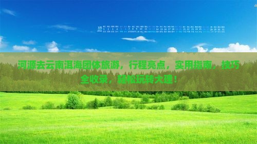 河源去云南洱海团体旅游