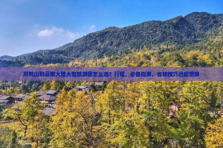 双鸭山到云南大理大型旅游团