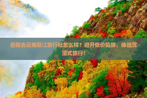 岳阳去云南丽江旅行社