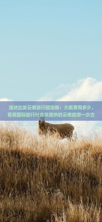 潍坊出发云南旅行团攻略：大概费用多少，看看国际旅行社北京提供的云南旅游一次古城行程景点费用明细