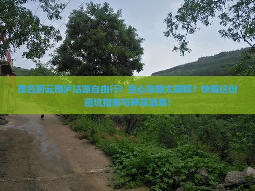 茂名到云南泸沽湖自由行？担心攻略太麻烦？快看这份避坑指南与种草清单！