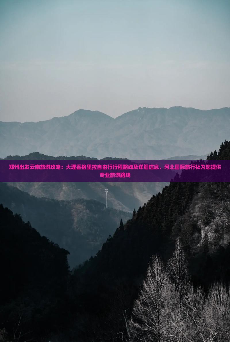 郑州出发云南旅游攻略：大理香格里拉自由行行程路线及详细信息，河北国际旅行社为您提供专业旅游路线