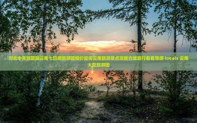 河北中青旅国际云南七日游旅游团报价咨询云南旅游景点攻略古城旅行看看导游 locals 云南大型旅游团