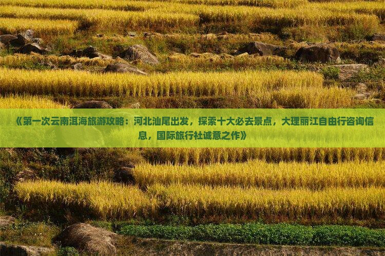 《第一次云南洱海旅游攻略：河北汕尾出发，探索十大必去景点，大理丽江自由行咨询信息，国际旅行社诚意之作》