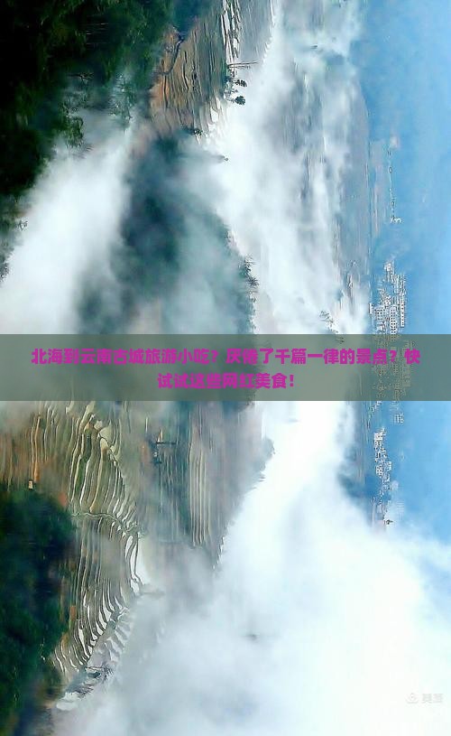北海到云南古城旅游小吃？厌倦了千篇一律的景点？快试试这些网红美食！