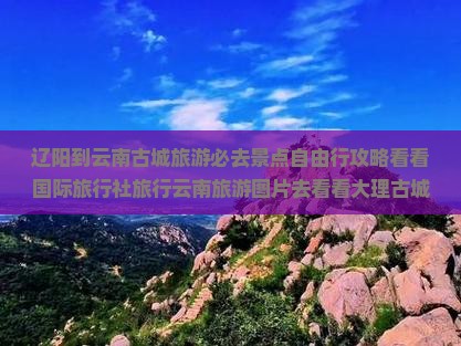 辽阳到云南古城旅游必去景点自由行攻略看看国际旅行社旅行云南旅游图片去看看大理古城