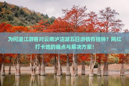 为何湛江游客对云南泸沽湖五日游情有独钟？网红打卡地的痛点与解决方案！