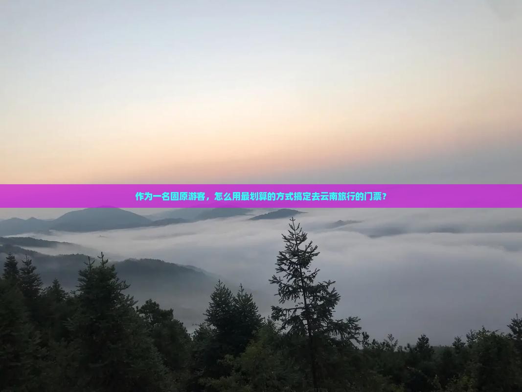 作为一名固原游客，怎么用最划算的方式搞定去云南旅行的门票？