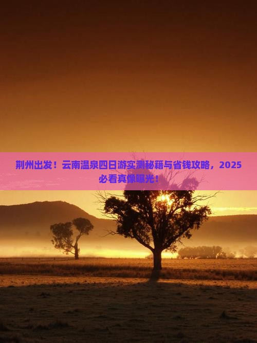 荆州去云南温泉四日游