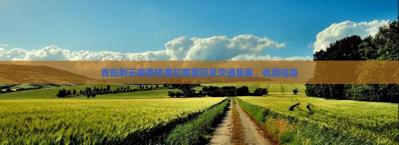 青岛到云南香格里拉哪里玩及交通距离、机票信息