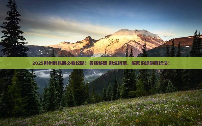 柳州到云南昆明哪里玩