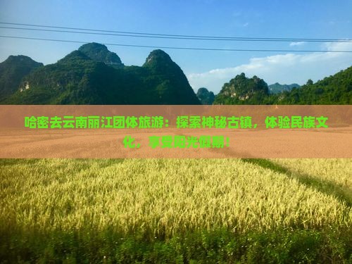 哈密去云南丽江团体旅游