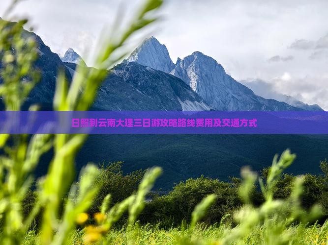 日照到云南大理三日游