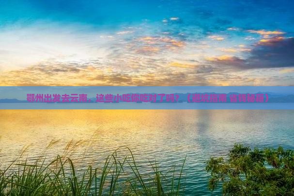 鄂州到云南旅游小吃
