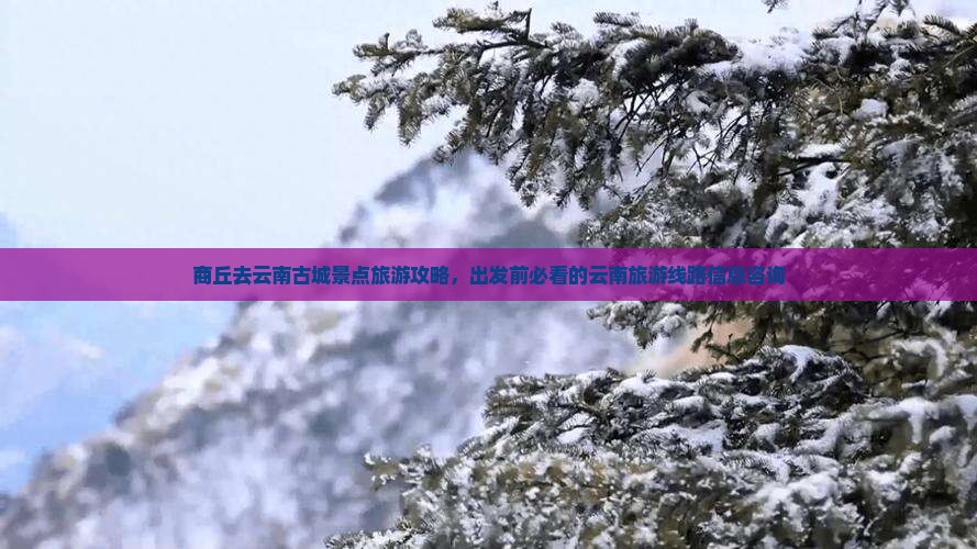 商丘去云南古城景点旅游攻略，出发前必看的云南旅游线路信息咨询