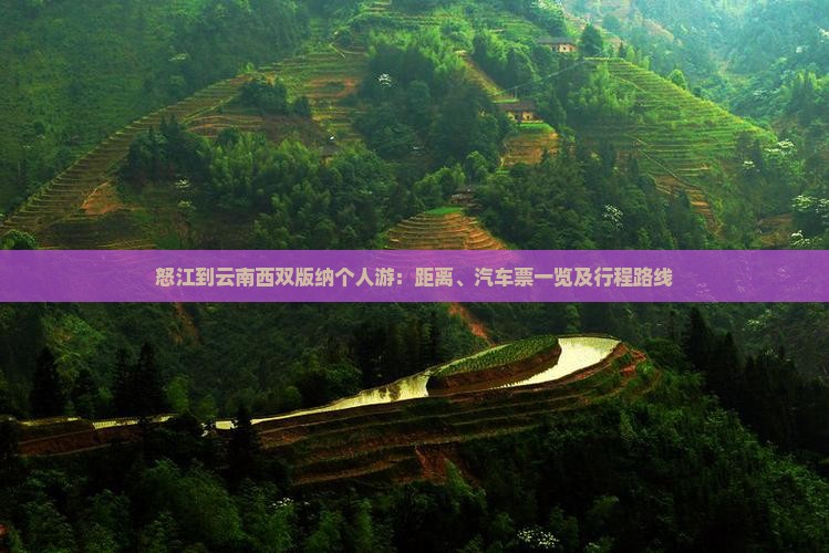 怒江到云南西双版纳个人游：距离、汽车票一览及行程路线