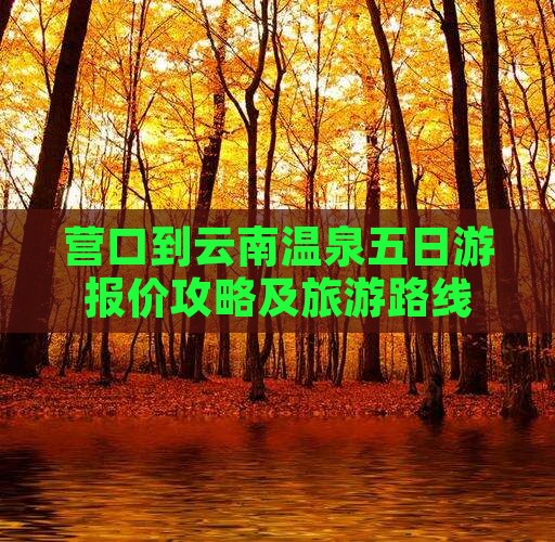 营口到云南温泉五日游报价攻略及旅游路线