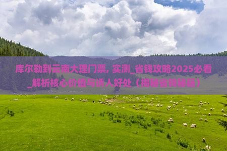库尔勒到云南大理门票