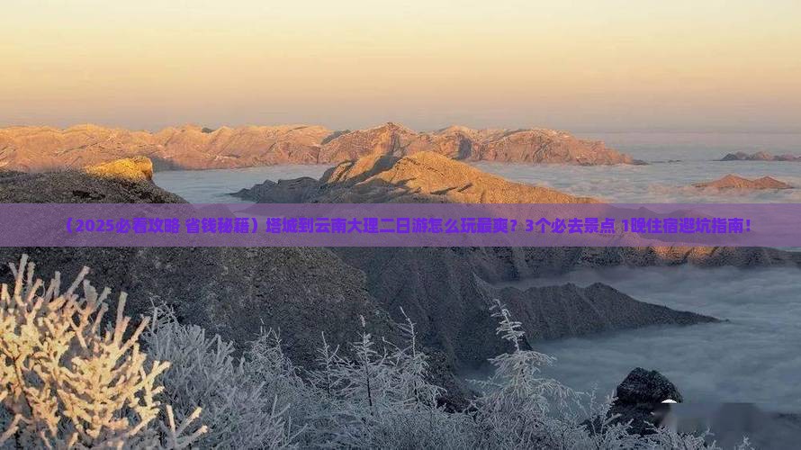塔城到云南大理二日游