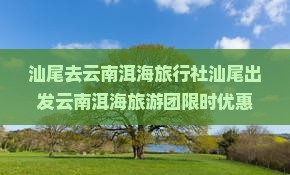汕尾去云南洱海旅行社
