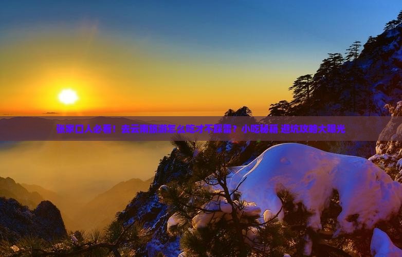 张家口去云南旅游小吃