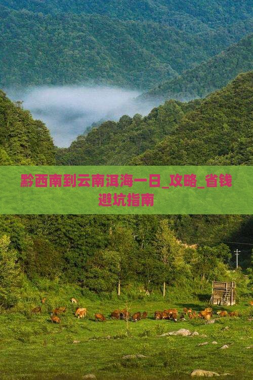 黔西南到云南洱海一日