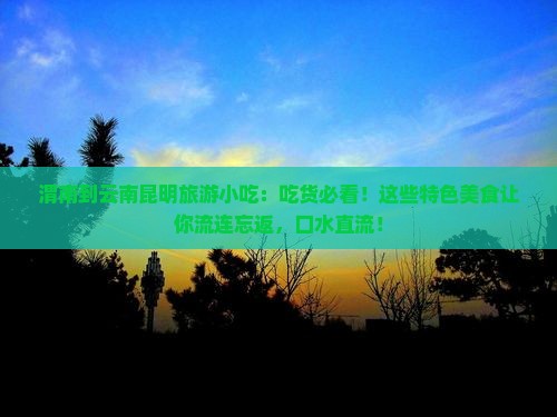 渭南到云南昆明旅游小吃